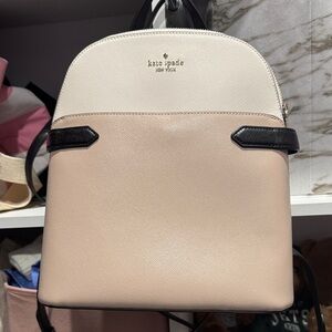 Kate Spade Beige and Black Backpack